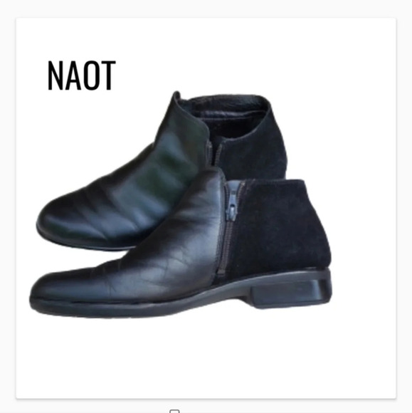 Naot Black Vegan.Booties 10/ 10.5 - Picture 1 of 10